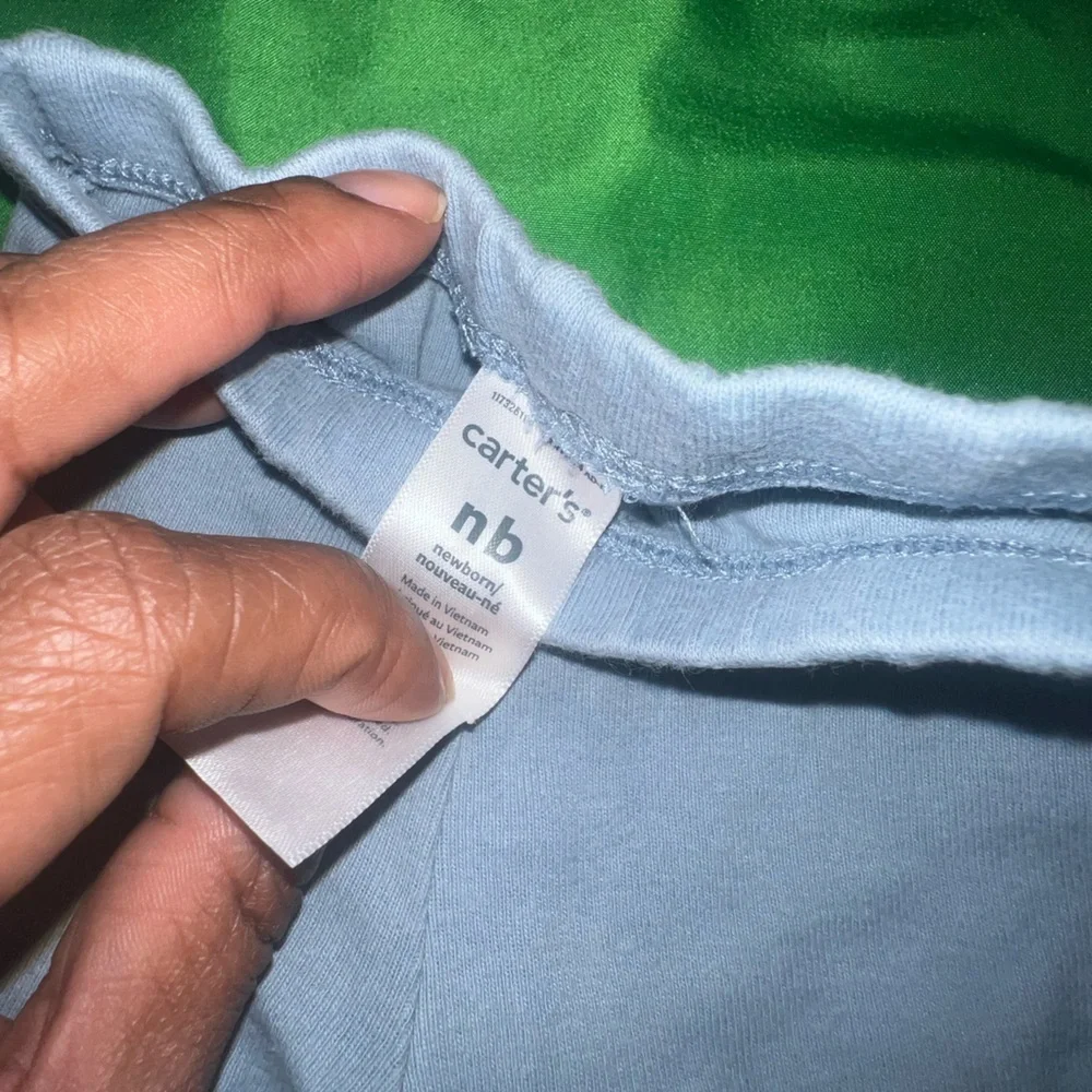 Carter's Blue, Gray and White Baby Outfit size Newborn